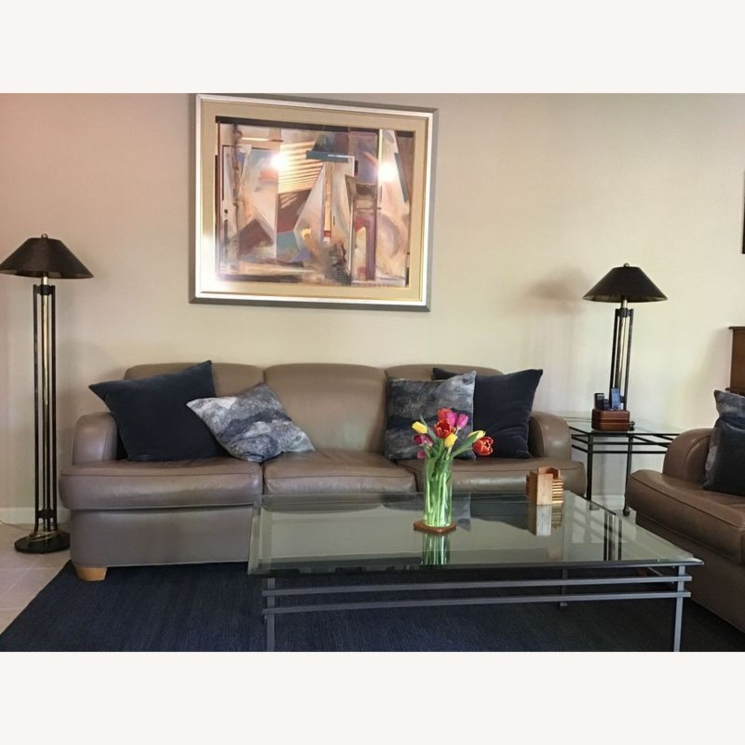 Custom 3-Seat Leather Sofa - image-3