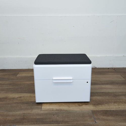 Used Knoll White Office Cabinet - 30" Wide for sale on AptDeco