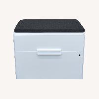 Knoll White Office Cabinet - 30" Wide