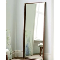 West Elm Dark Brown Wood Wall Mirror