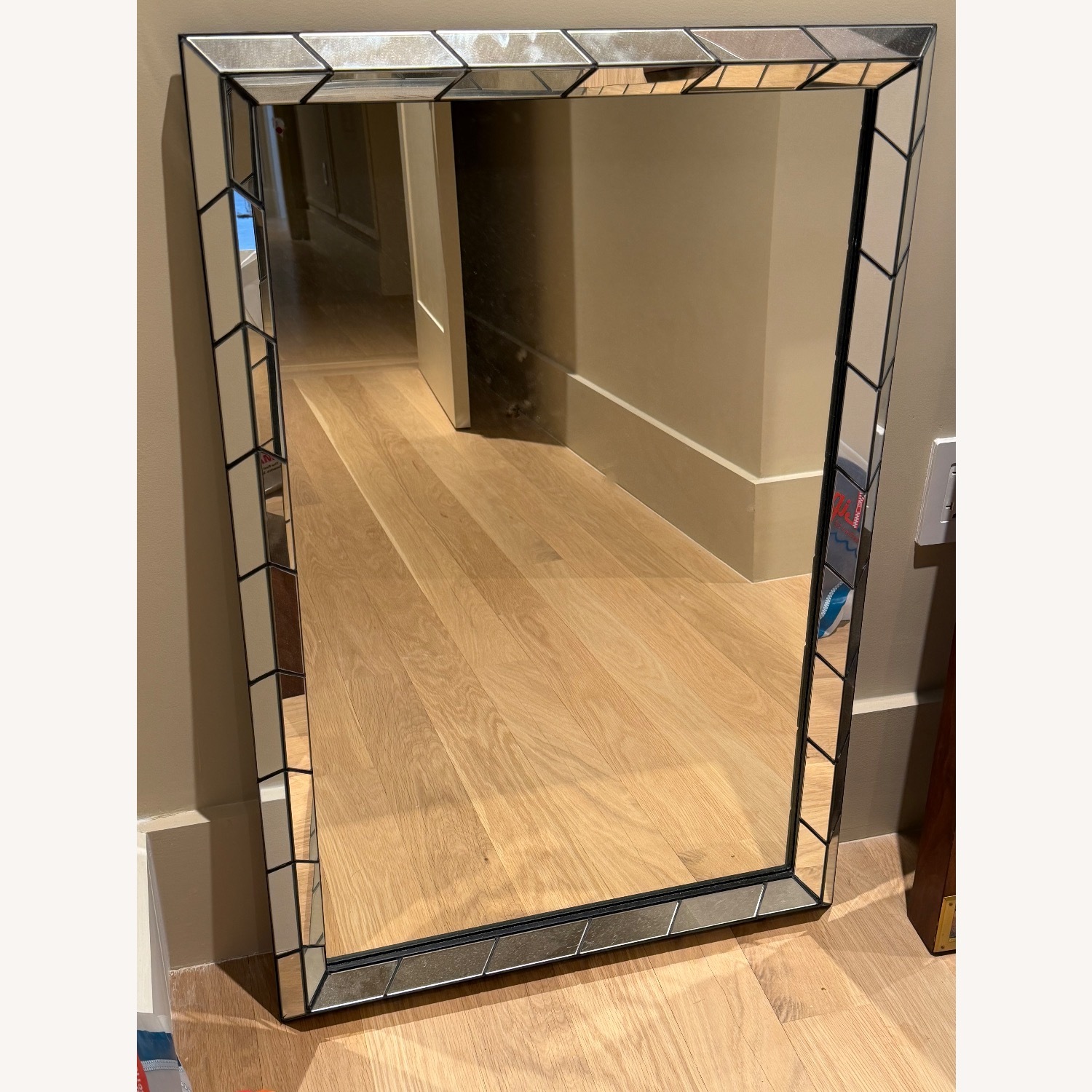 West Elm Chevron Tile Wall Mirror - image-1