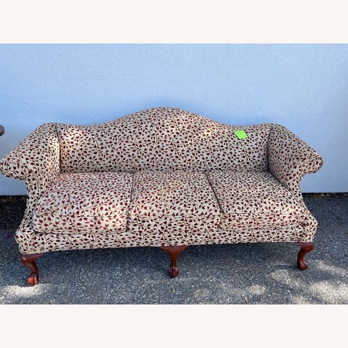 Used Camelback Sofa With Floral Upholstery	 for sale on AptDeco