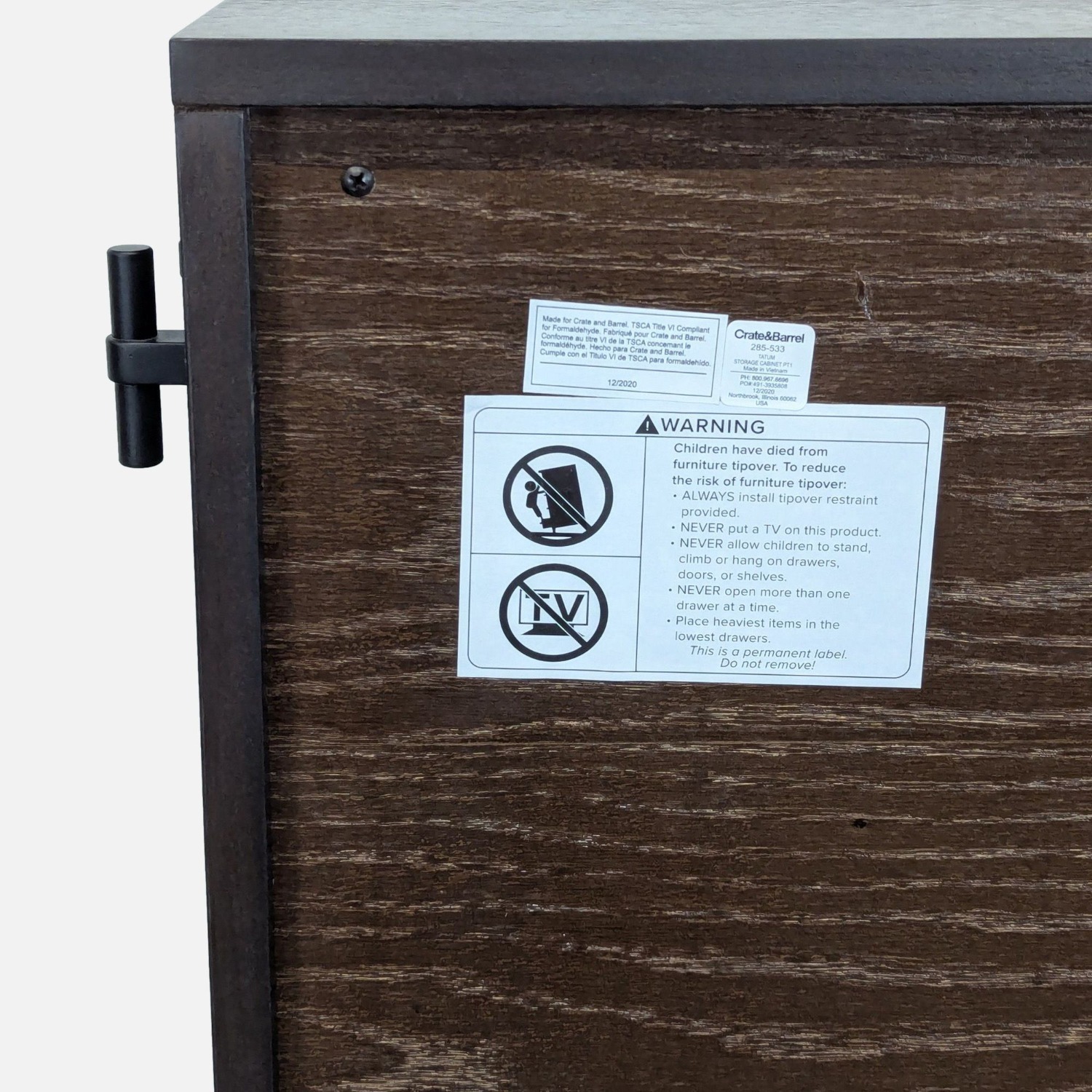 Crate & Barrel Entryway Cabinet - image-7