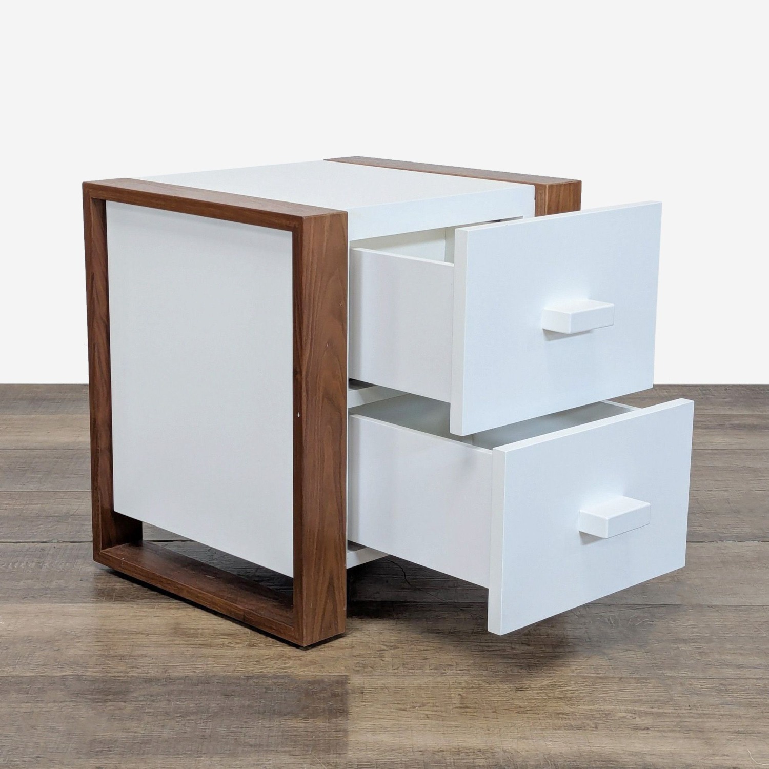 DucDuc Austin Modern Two Drawer Nightstand - image-3