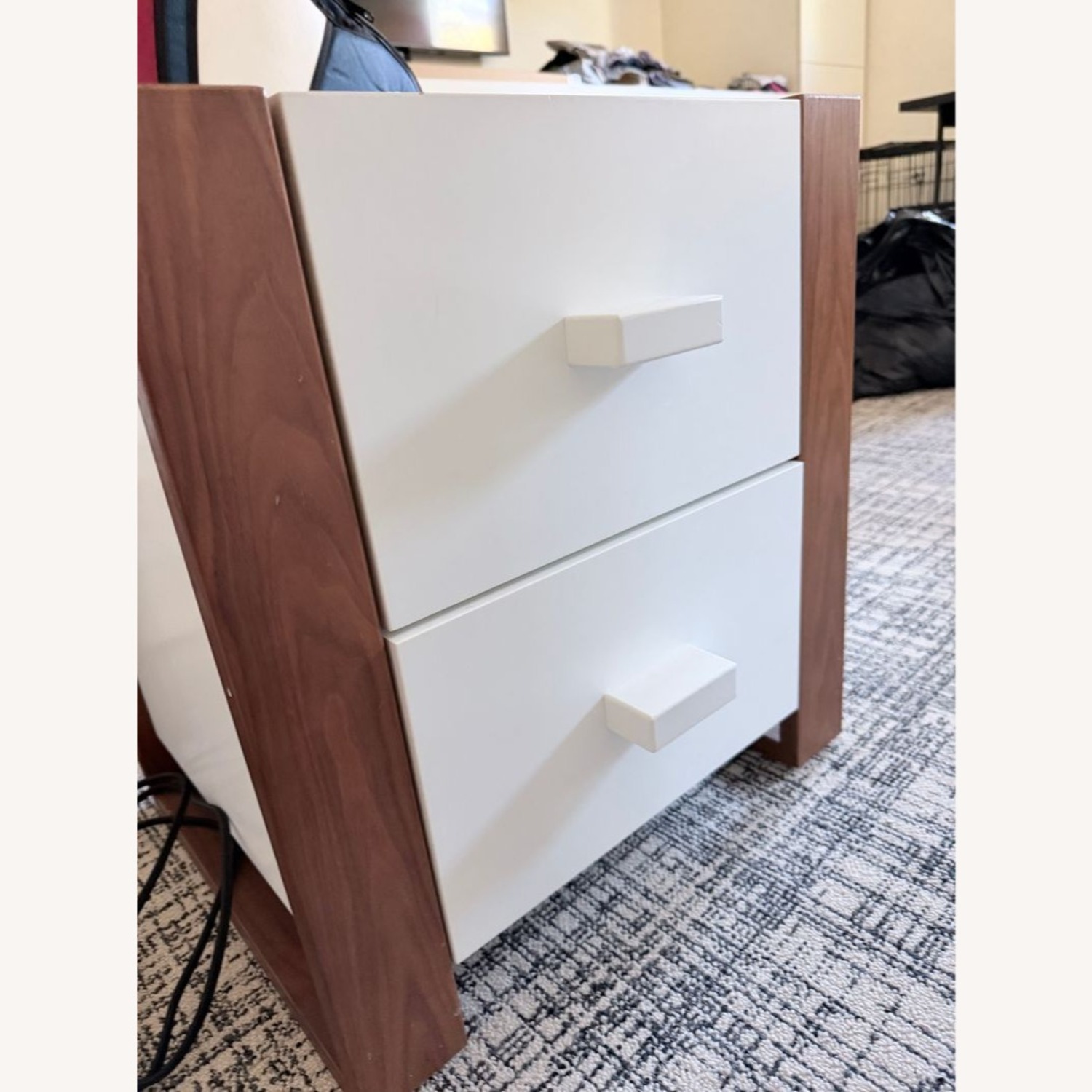 DucDuc Austin Modern Two Drawer Nightstand - image-1