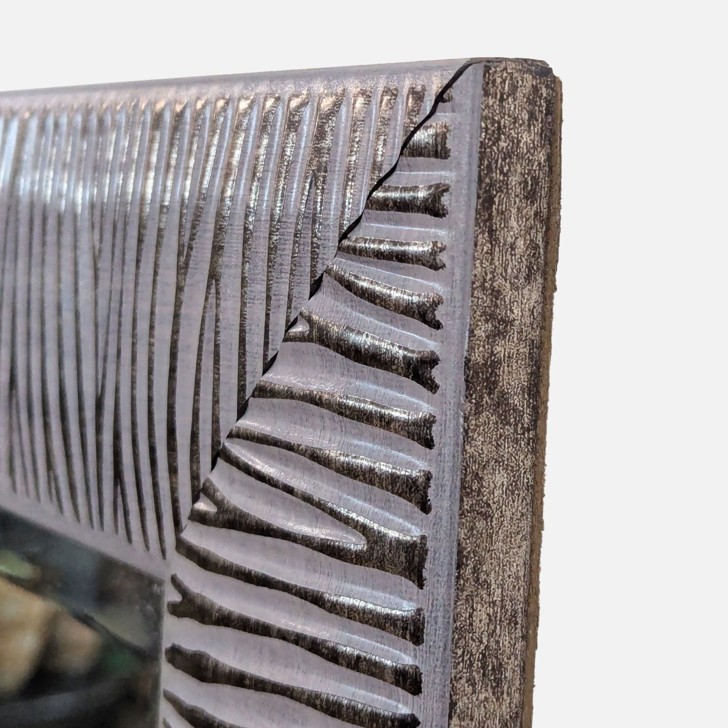 Carved Wood Frame Floor Mirror	 - image-4