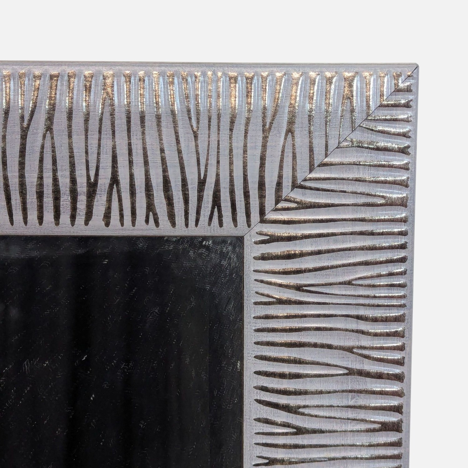 Carved Wood Frame Floor Mirror	 - image-3