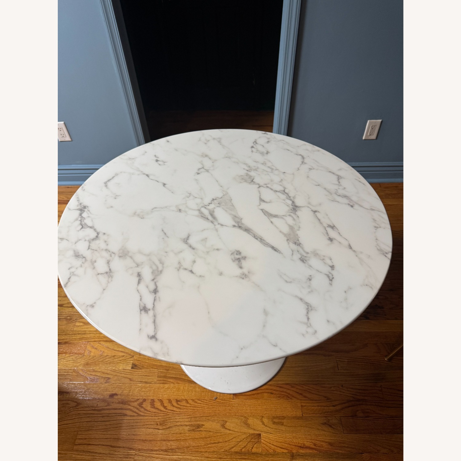 Wayfair White Marble Dining Table - image-1