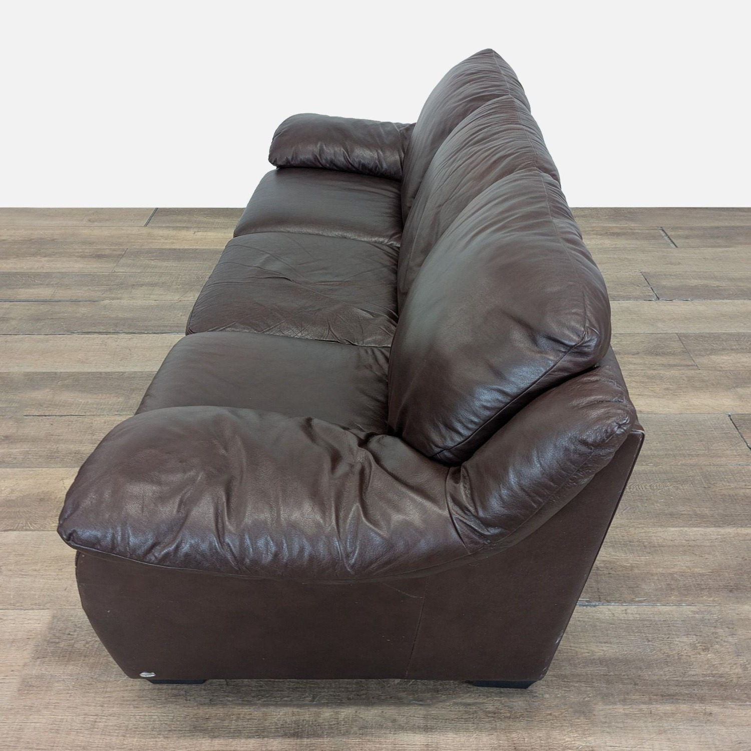 Natuzzi Classic Leather 3-Seat Sofa - image-3