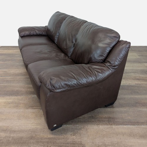 Used Natuzzi Classic Leather 3-Seat Sofa for sale on AptDeco