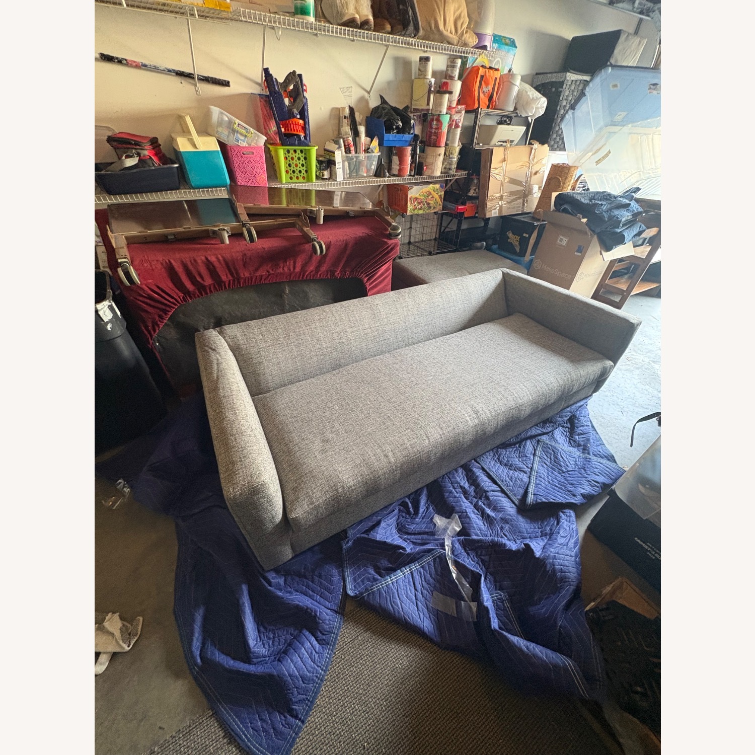 CB2 Movie Light Gray 3+ Seater Sleeper Sofa - image-2