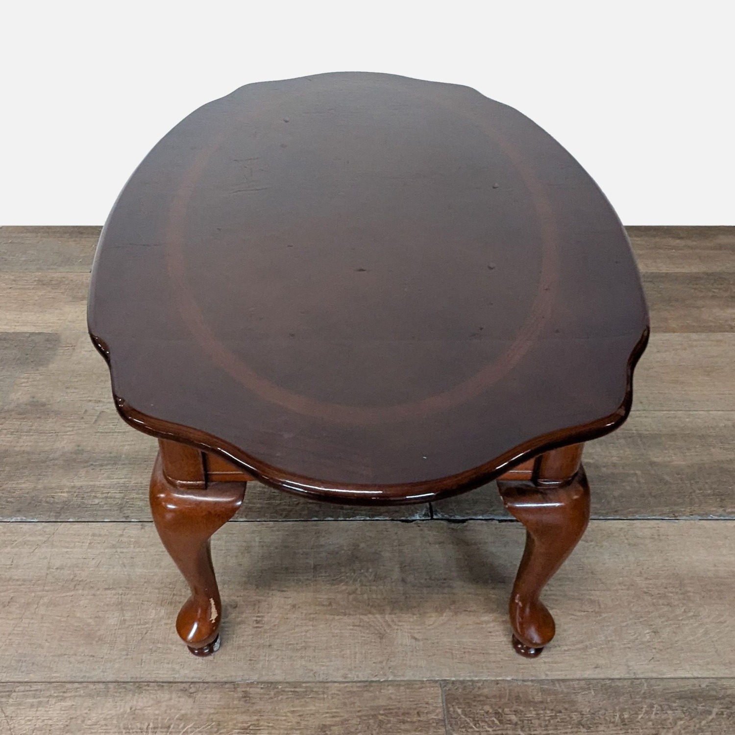 Traditional Oval Wood Coffee Table	 - image-2