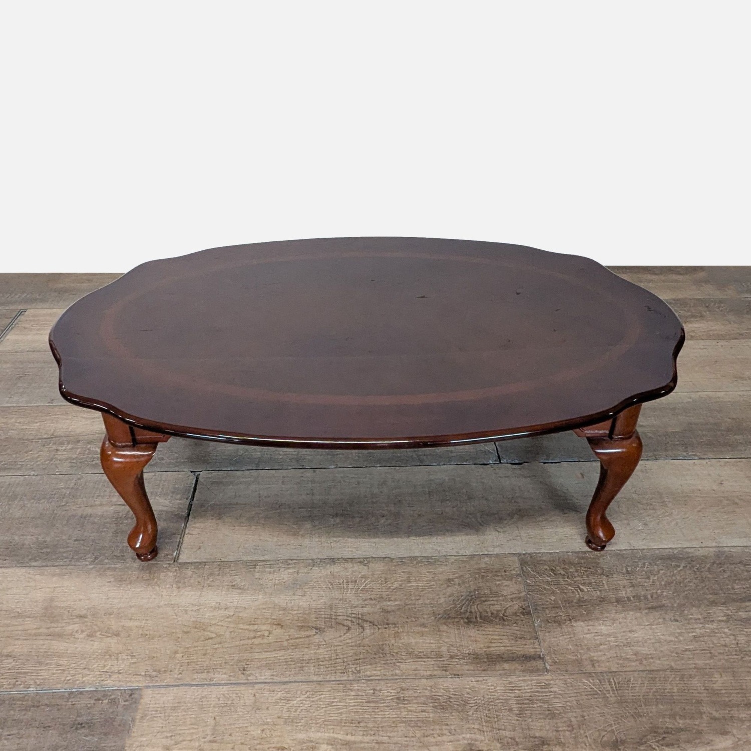 Traditional Oval Wood Coffee Table	 - image-5