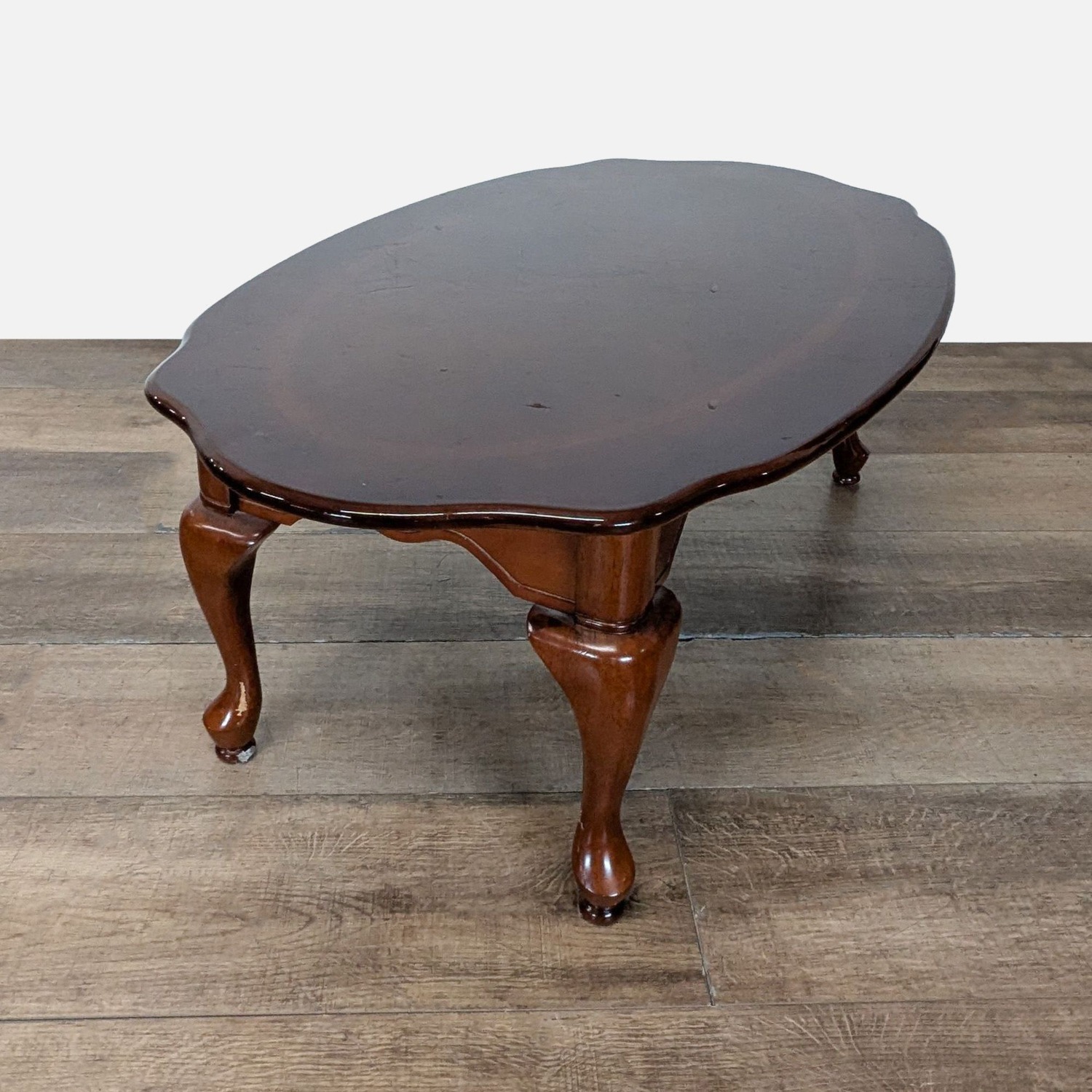 Traditional Oval Wood Coffee Table	 - image-3