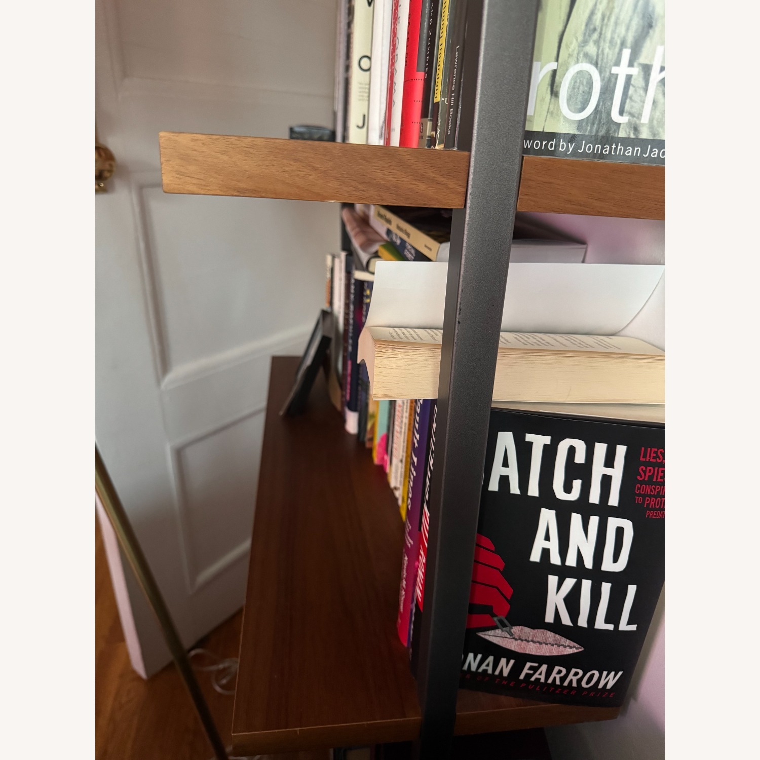 CB2 Helix 96" Acadia Wood Bookcase - image-6