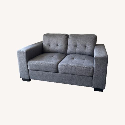 Used Light Gray Fabric 2 Seater Sofa  for sale on AptDeco