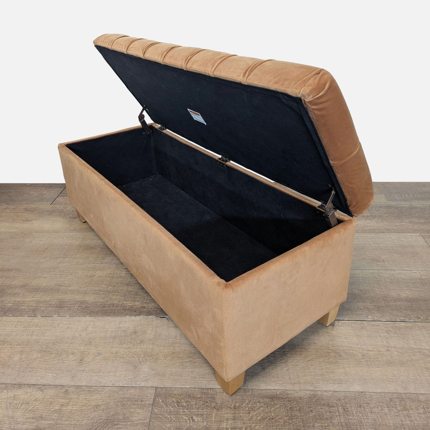 Tufted Velvet Storage Ottoman Bench  - image-2