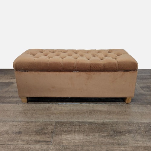 Used Tufted Velvet Storage Ottoman Bench  for sale on AptDeco