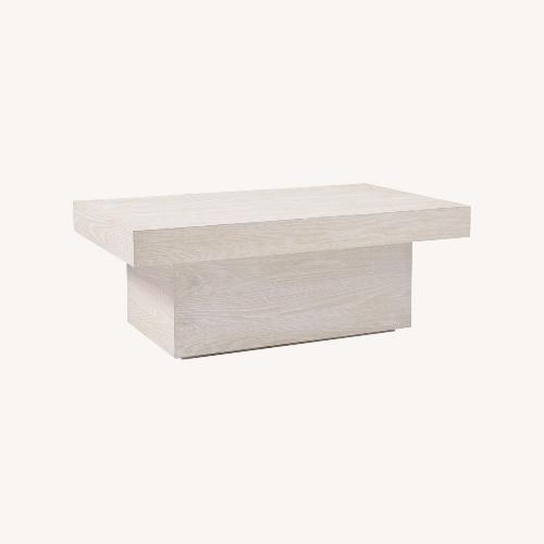 Used West Elm Volume Pedestal Coffee Table for sale on AptDeco