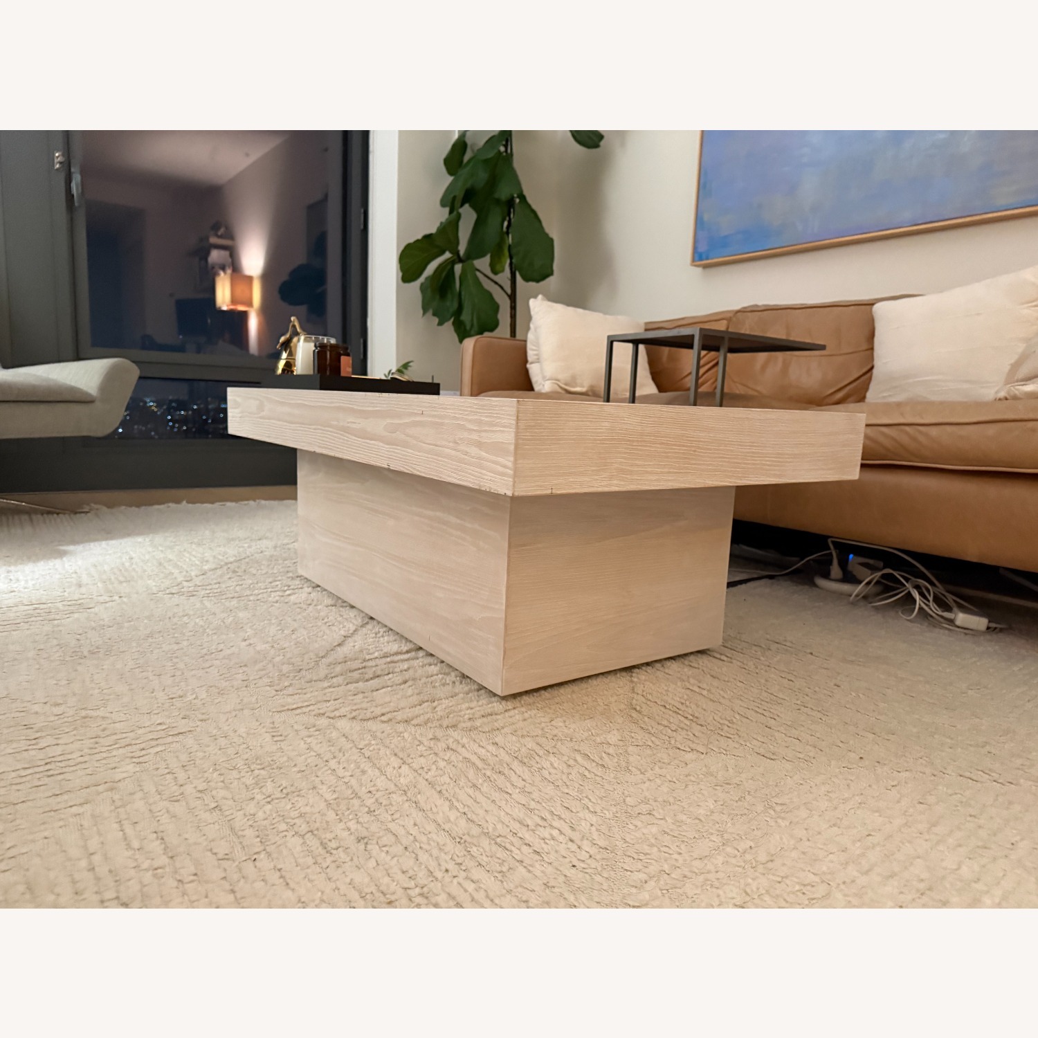 West Elm Volume Pedestal Coffee Table - image-3
