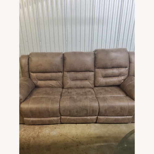 Used Ashley Furniture Stoneland Reclining Sofa for sale on AptDeco