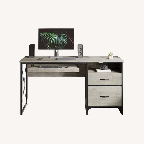 Used Wayfair Light Gray Desk for sale on AptDeco