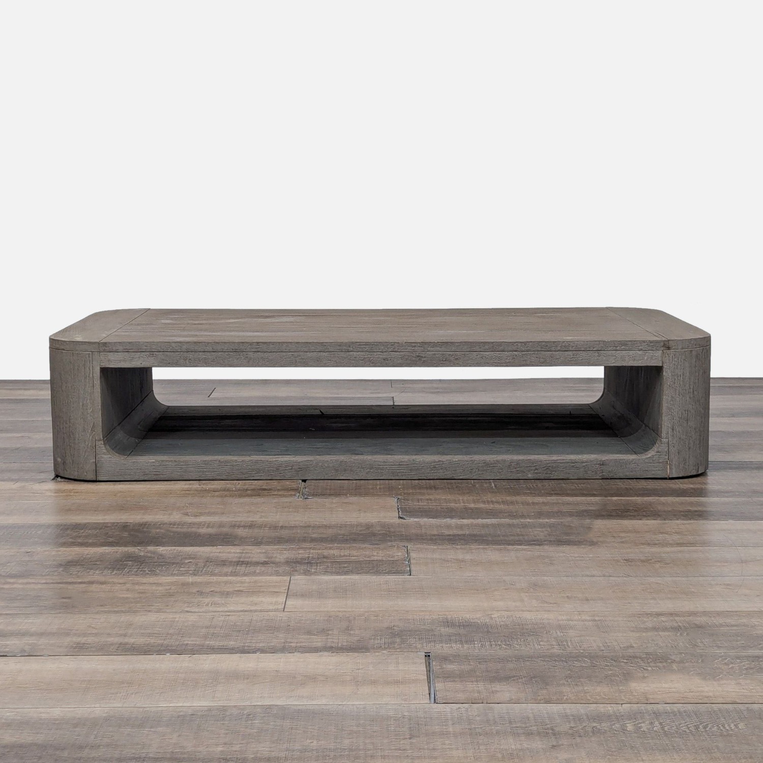 Restoration Hardware Oslo Weathered Teak Table - image-1