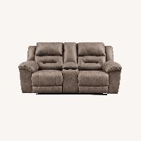 Stoneland Manual Reclining Loveseat with Console