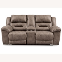 Stoneland Manual Reclining Loveseat with Console