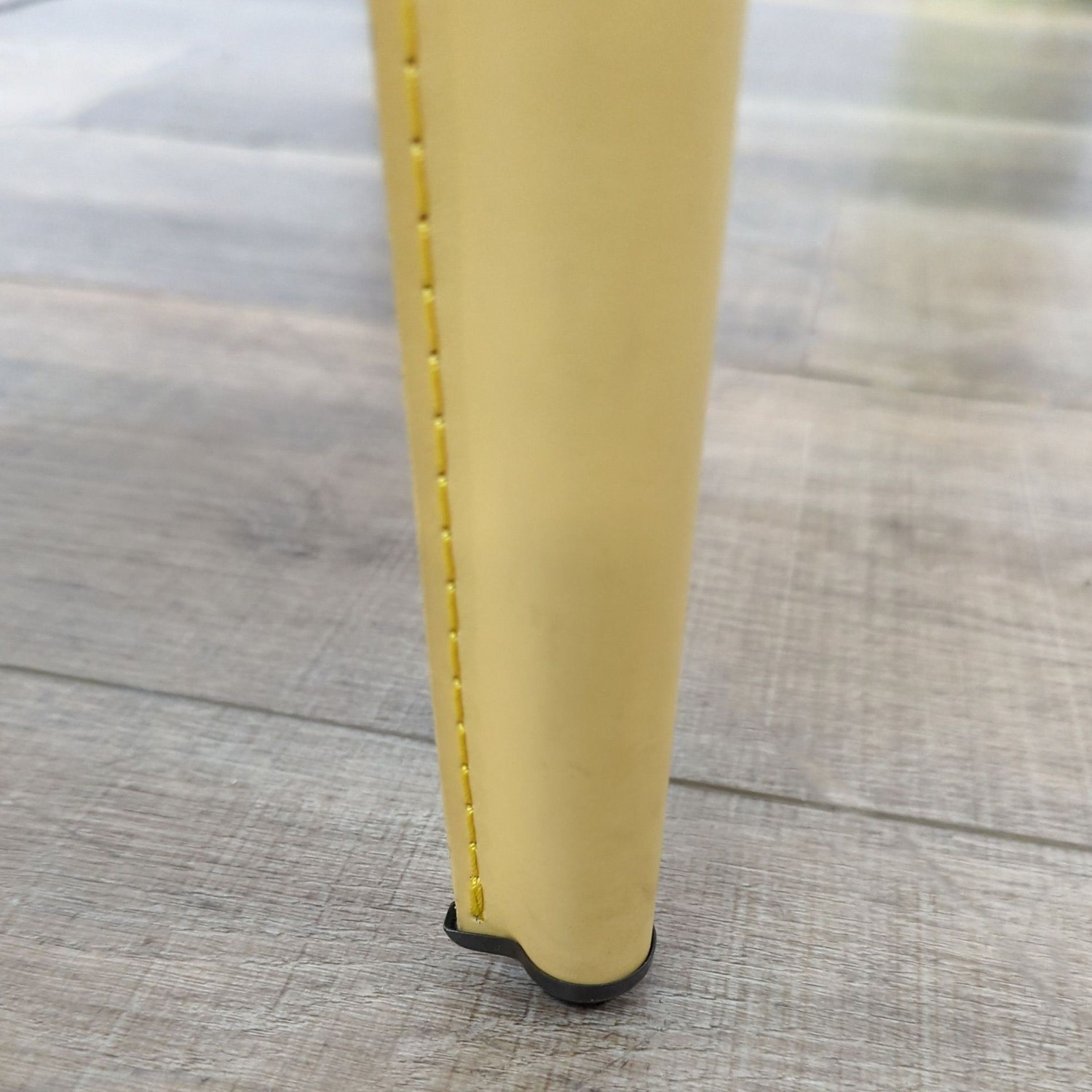 Modern 7-Piece Dining Set with Glass Table & Leather - image-11