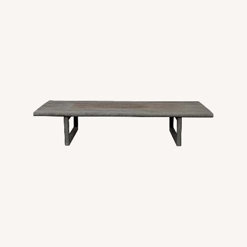 Used Restoration Hardware Mesa Outdoor Weathered Teak Table for sale on AptDeco