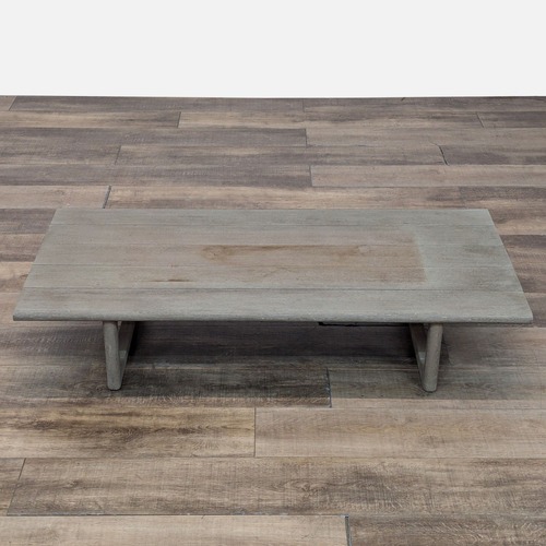 Used Restoration Hardware Mesa Outdoor Weathered Teak Table for sale on AptDeco