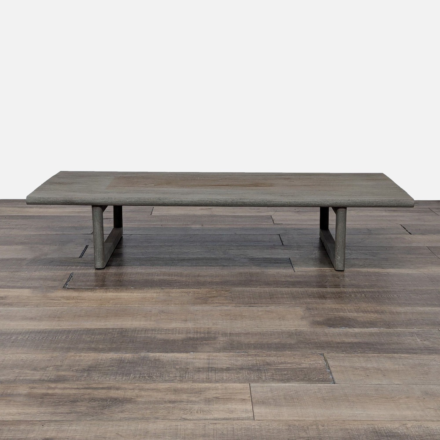 Restoration Hardware Mesa Outdoor Weathered Teak Table - image-5