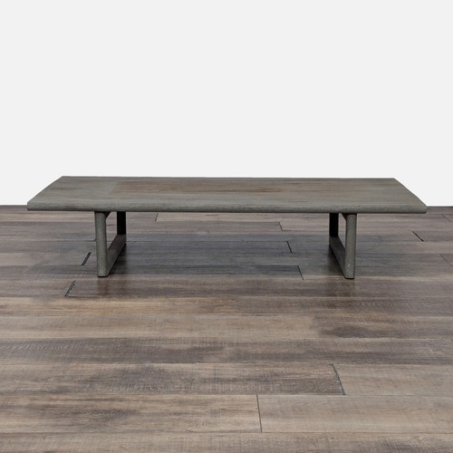 Used Restoration Hardware Mesa Outdoor Weathered Teak Table for sale on AptDeco