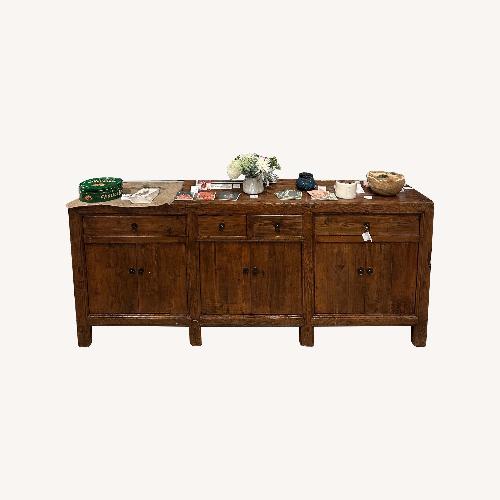 Used Vintage Rustic Wood Credenza - Statement Piece  for sale on AptDeco