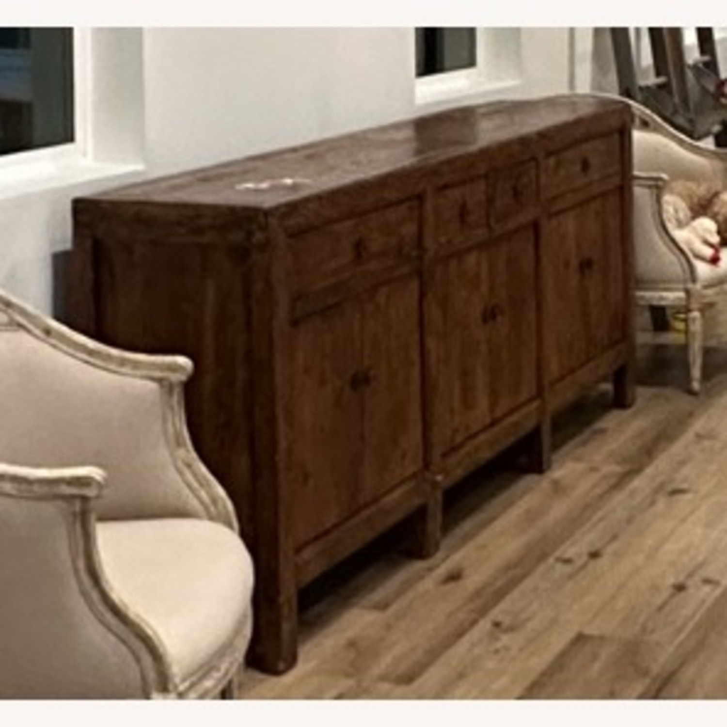 Vintage Rustic Wood Credenza - Statement Piece  - image-2