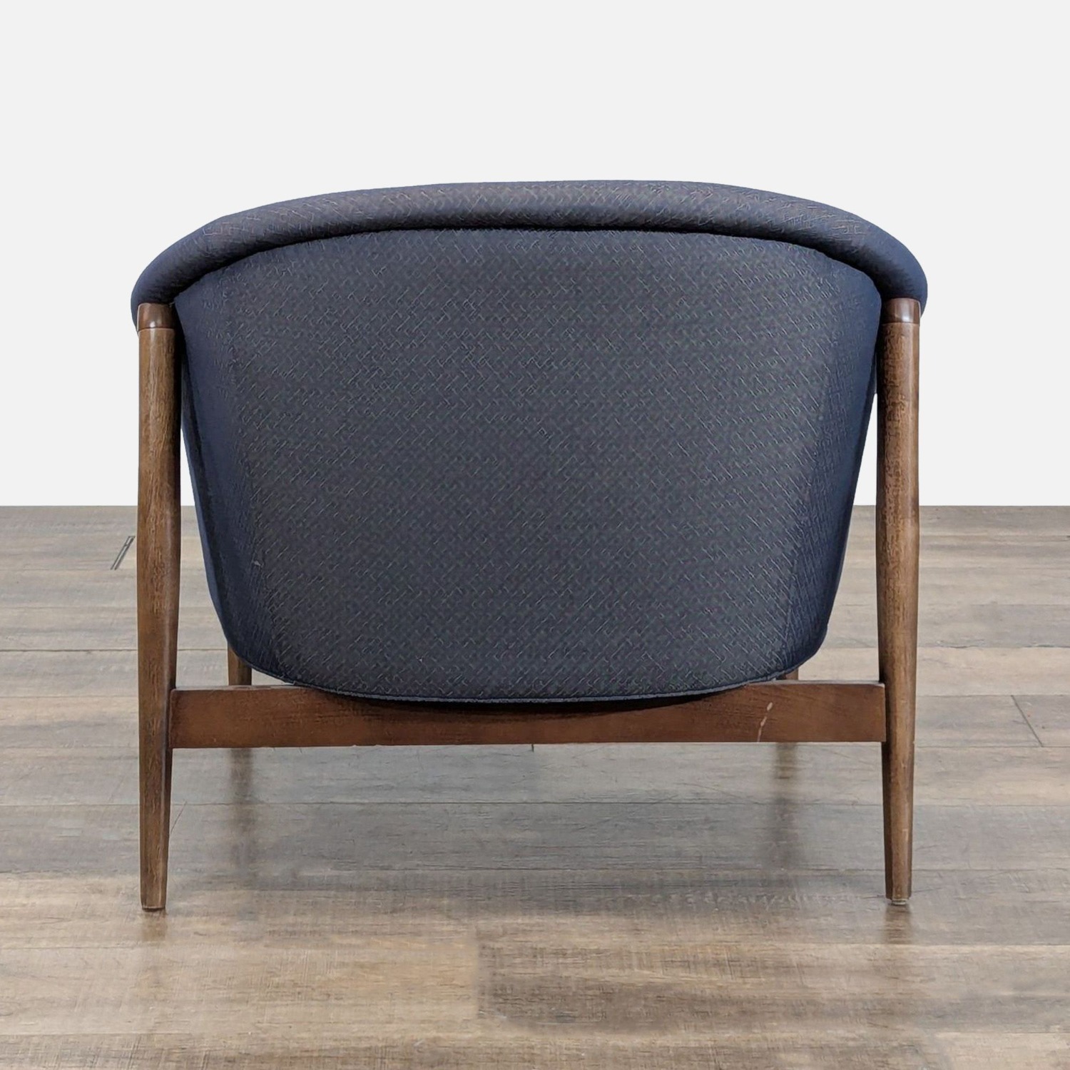 Transitional Wood and Fabric Chair - image-6