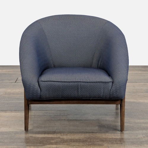 Used Transitional Wood and Fabric Chair	 for sale on AptDeco
