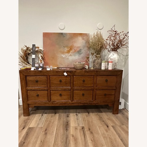 Used Vintage/Antique Finds Dark Brown Wood Dresser for sale on AptDeco