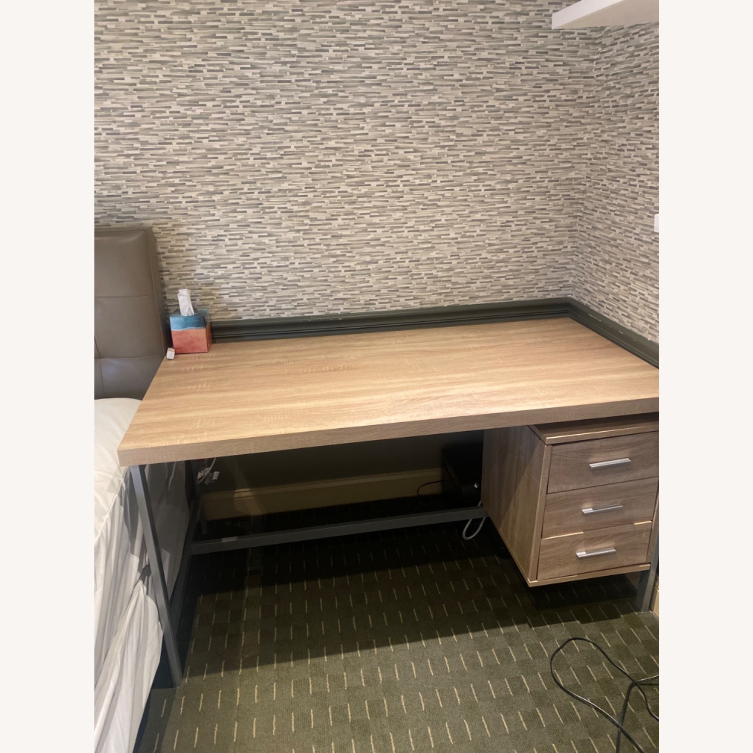 HomeRoots Natural Wood Desk - image-1