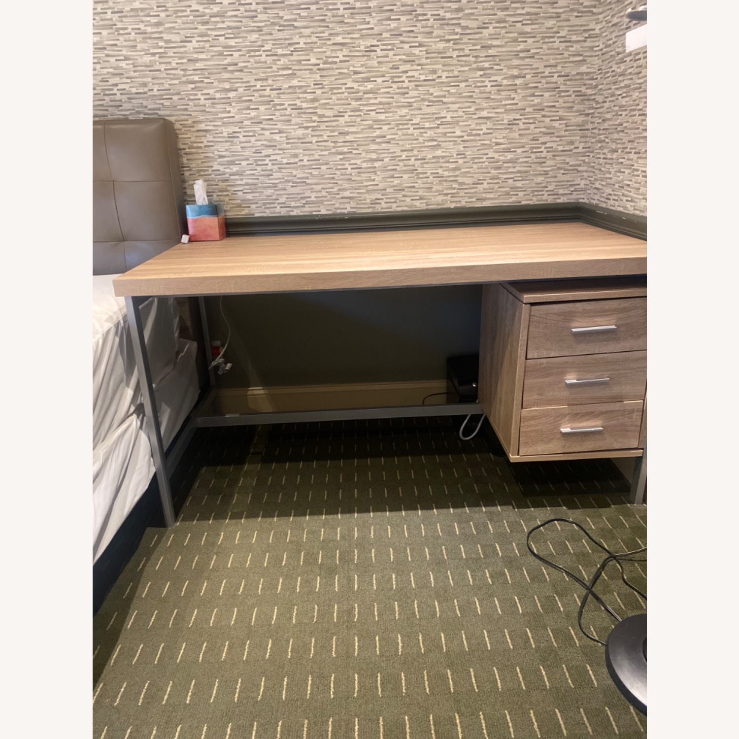 HomeRoots Natural Wood Desk - image-2