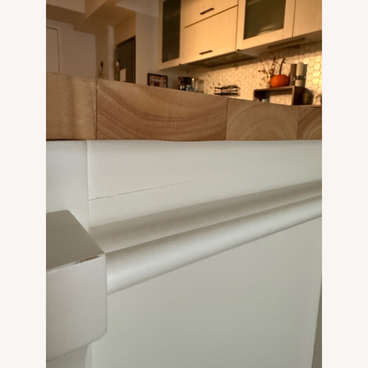 Crate & Barrel Belmont White Wood Kitchen Island - image-12