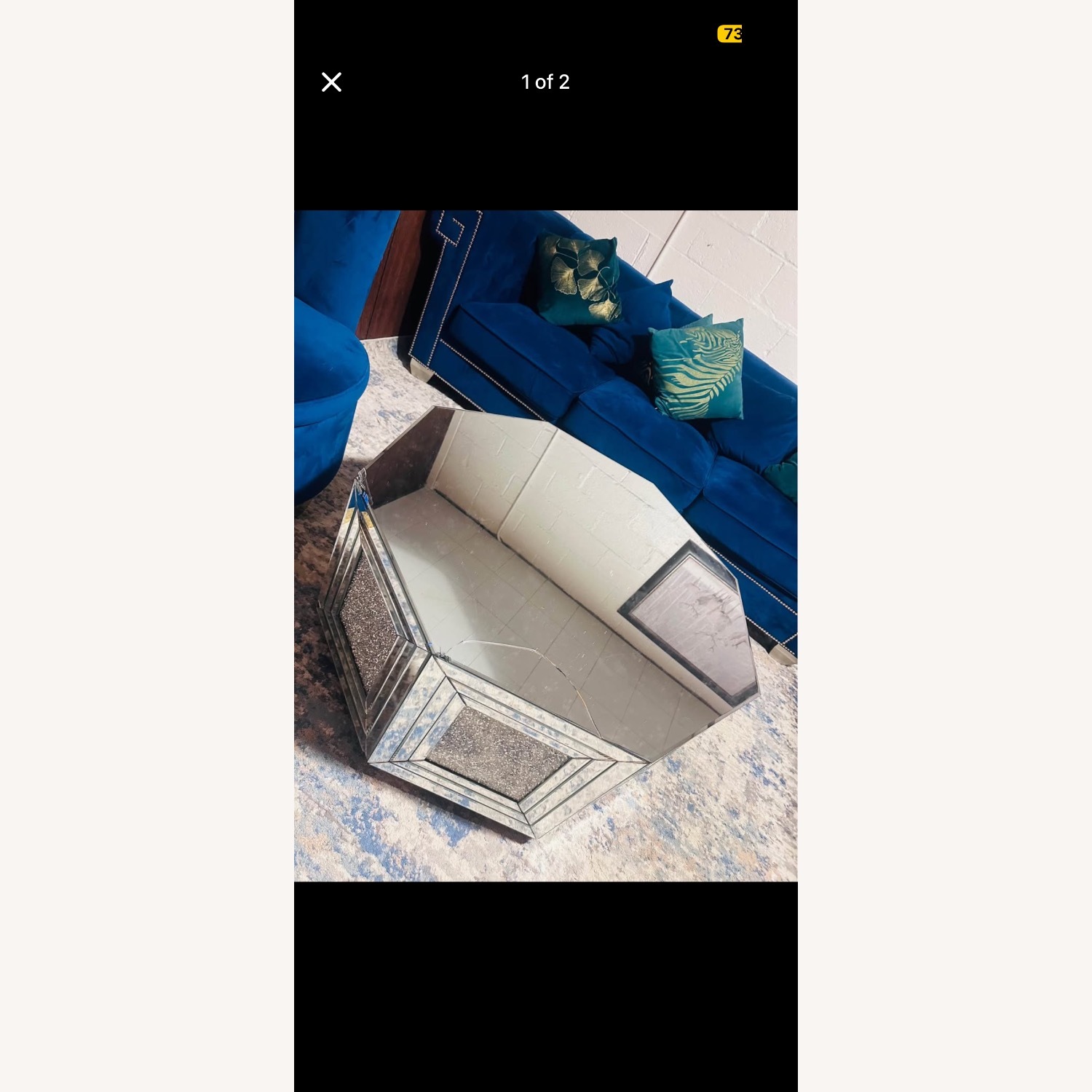 White Glass Coffee Table - image-2