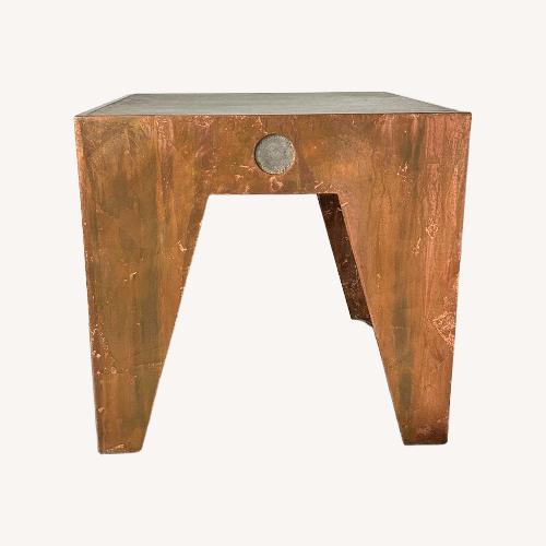 Used Natural Metal Side Table for sale on AptDeco