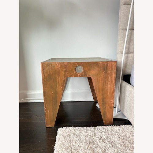 Used Natural Metal Side Table for sale on AptDeco