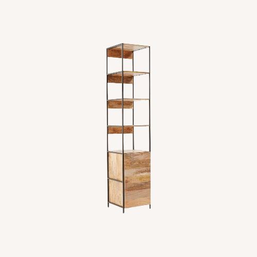 Used West Elm Industrial Wood Bookcase for sale on AptDeco