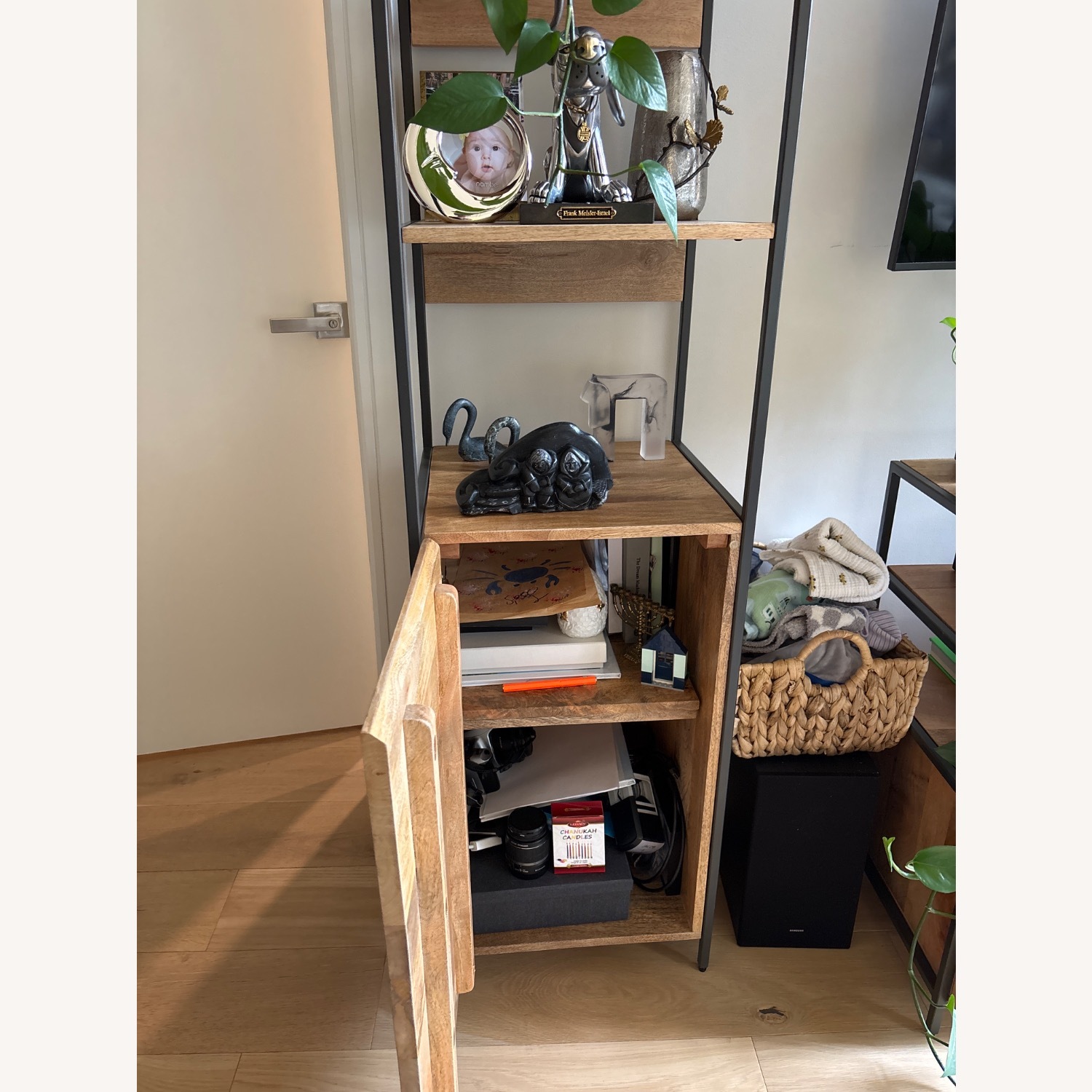 West Elm Industrial Wood Bookcase - image-3