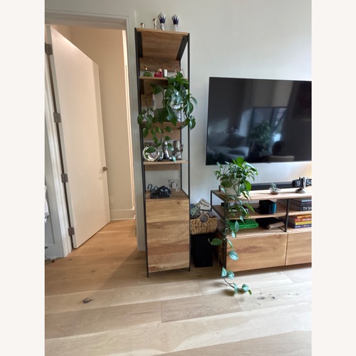 Used West Elm Industrial Wood Bookcase for sale on AptDeco