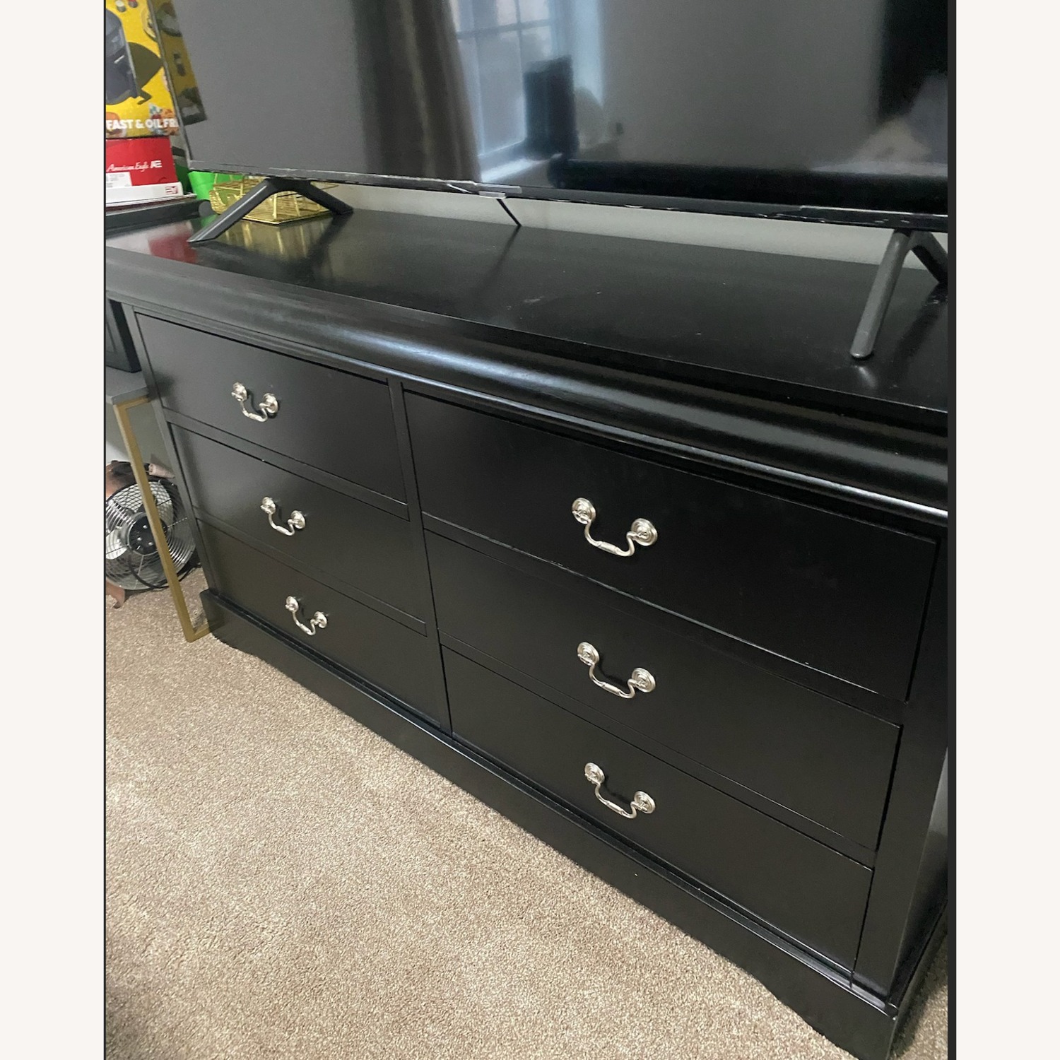 Black Wood Dresser - image-2