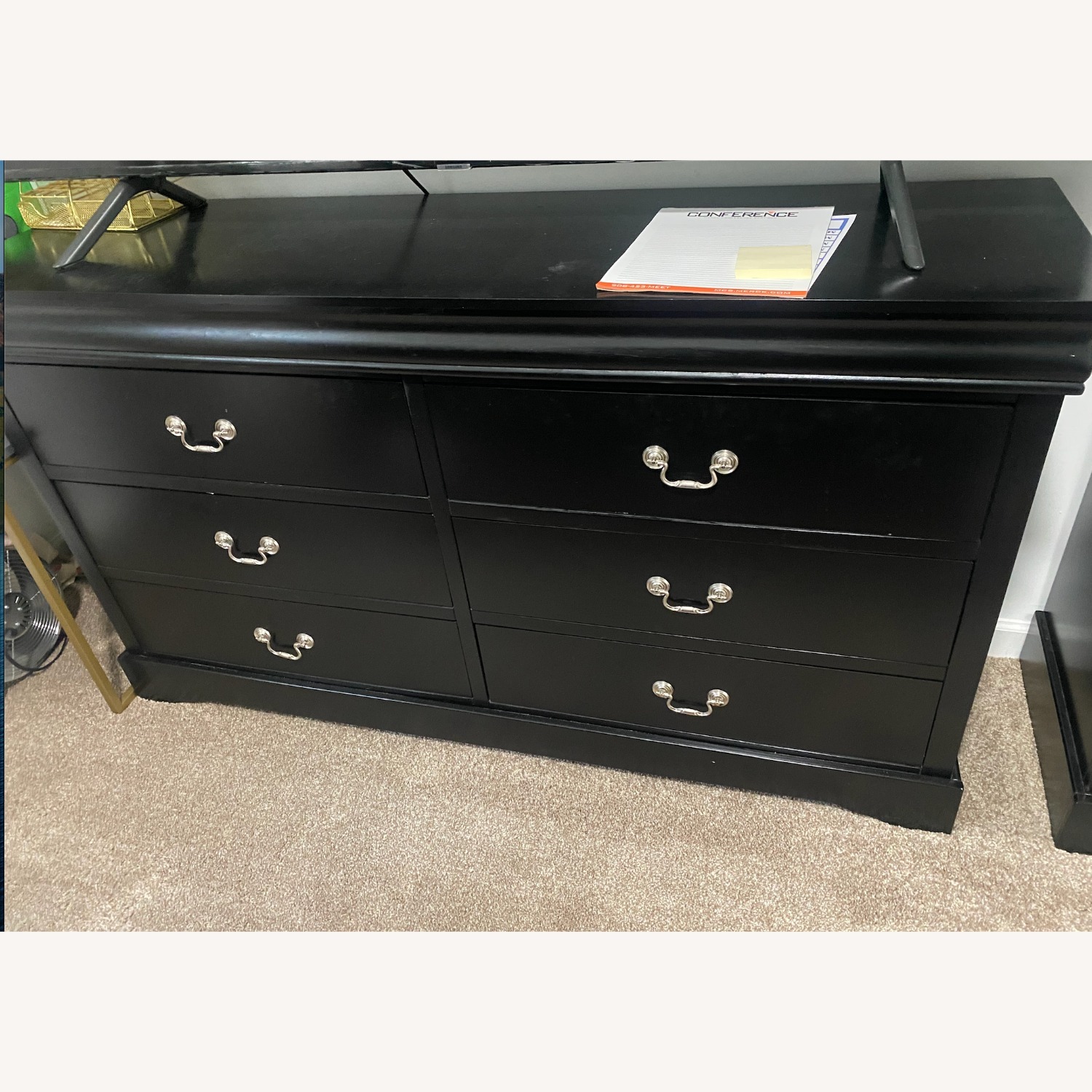 Black Wood Dresser - image-1